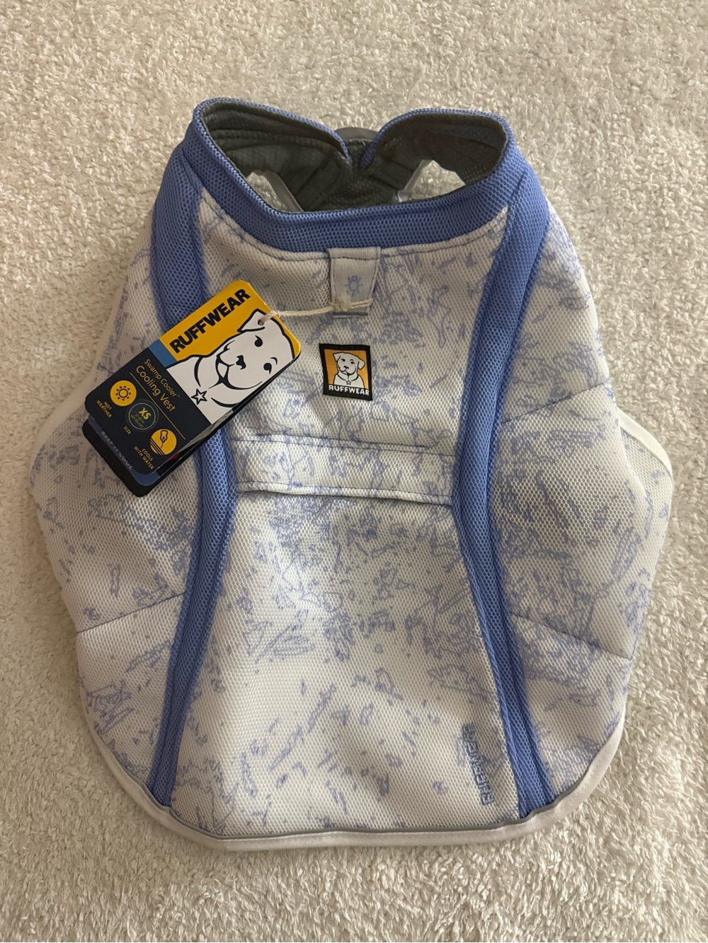 Ruffwear Swamp Cooler Cooling Dog Evaporative Vest Size XS 17”-22” Purple
